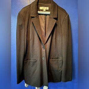 Boston Proper Black Blazer Size 18 EUC Longer Length with a Bit of Stretch